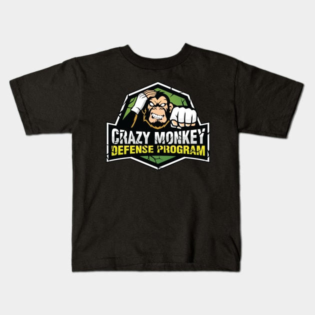 The Determined Monkey Kids T-Shirt by rodney